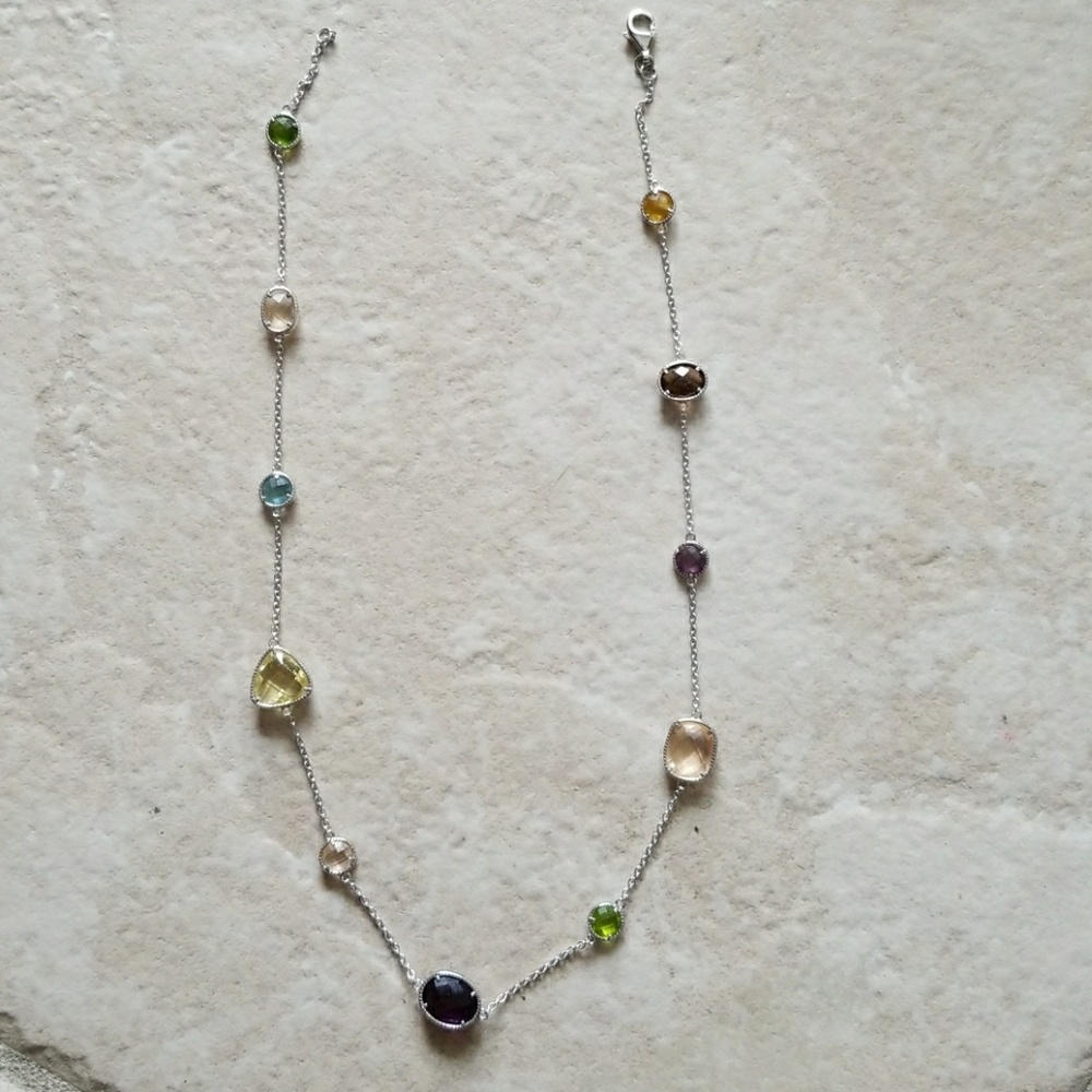 NIB Gorgeous necklace with multiple gemstones